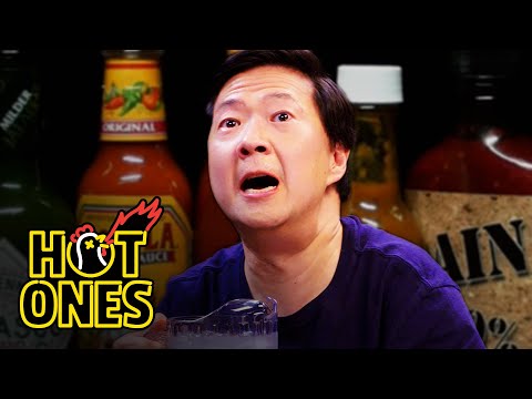 Ken Jeong Performs a Physical While Eating Spicy Wings | Hot Ones
