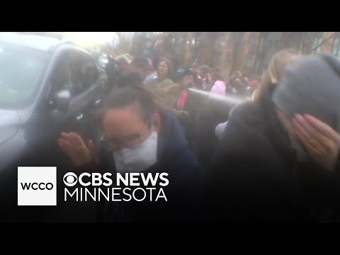 ICE agents caught on camera using pepper spray on protesters in St. Paul