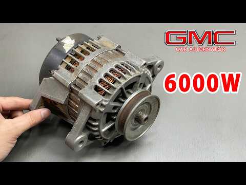 I generated 220V from a car's alternator! You'll be shocked