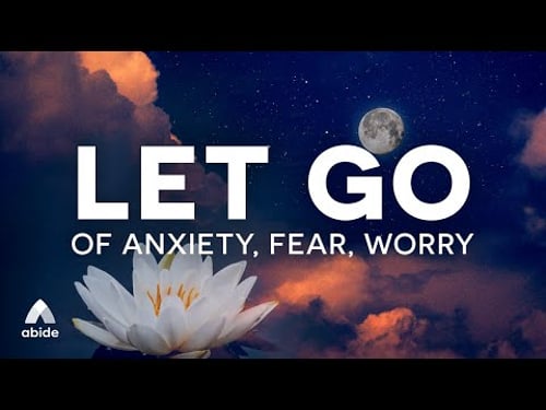Let Go of Anxiety, Fear, Worry Before Sleep | Christian Sleep Meditations + Calm Rain Music