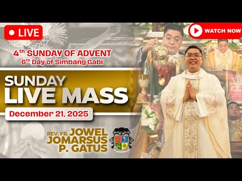 SUNDAY FILIPINO LIVE MASS TODAY *6TH SIMBANG GABI* DECEMBER 21, 2025 II FR. JOWEL GATUS