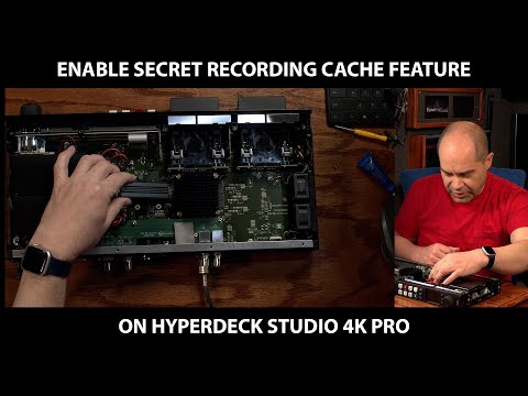 Enable Secret Recording Cache on HyperDeck Studio 4K Pro from Blackmagic Design