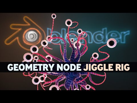 jiggle physics with geometry nodes in blender