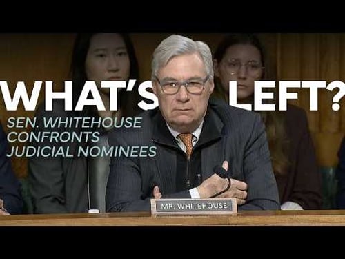 "I Hope You Realize How Ridiculous The Four Of You Look." Whitehouse Calls Out Squirrelly Nominees