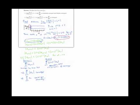 Proof of the Ratio Test