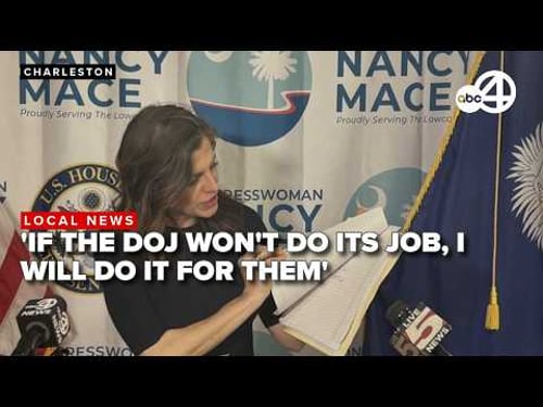 Rep. Nancy Mace wants more from the Department of Justice after viewing unredacted Epstein files