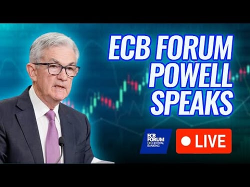 🔴WATCH LIVE: Jerome Powell Speaks At The ECB Forum on Central Banking 2024