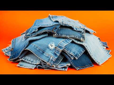 6 Great Ideas You Can Sew From Old Jeans 👖 | DIY Clothing Recycling
