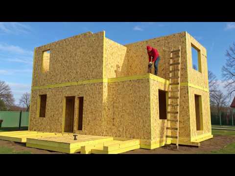 Building a Unique Two-Story House | Full construction process