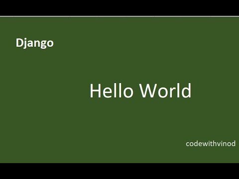02 Create Django First Project Hello World