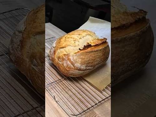 3-Ingredient No-Knead Sourdough (Better than Bakery!)