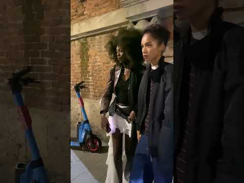 Armani Night models at Milan Fashion Week ๐ฎ๐น #italy #milan #mdw