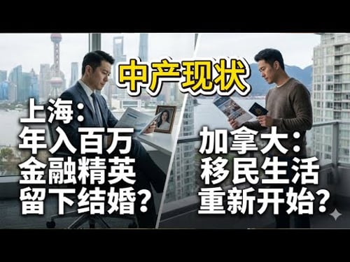 上海人36岁年入百万两套房,移民加拿大还是留在上海结婚?中产的人生分岔口中产焦虑|现实抉择|阶层流动|婚姻成本|移民风暴