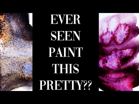UP CLOSE & personal with my GRANULATING watercolors part 1