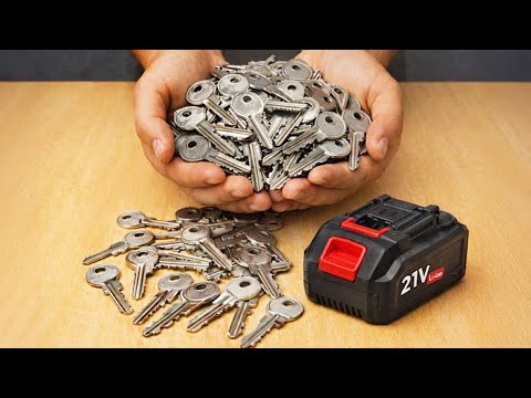 🔋Never Buy Drill Batteries Again! Just Use a Key and Watch What Happens!😱