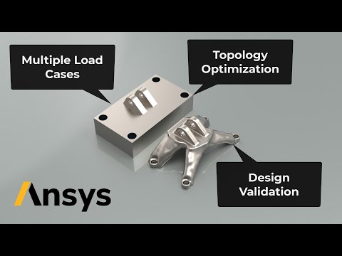 Topology Optimization in ANSYS with Multiple Load Cases (Fully Narrated Tutorial)