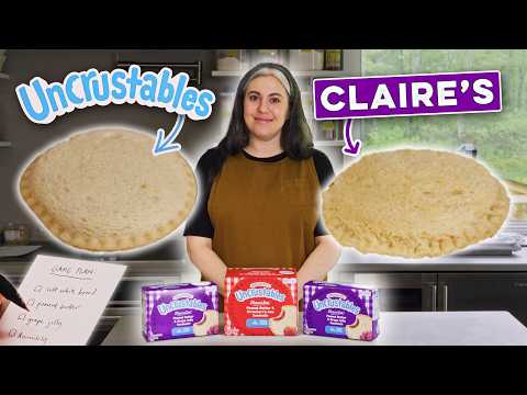 I Tried Making Homemade Uncrustables | Claire Recreates