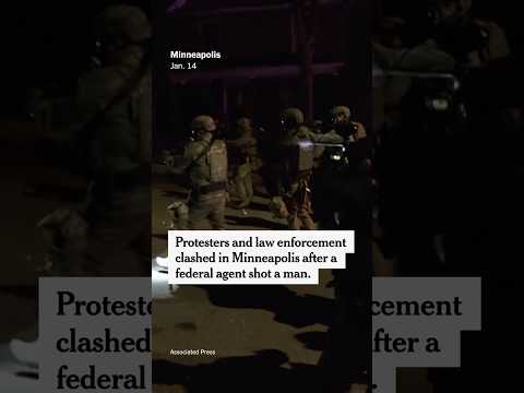 Federal Agent Shoots Man in the Leg, Prompting Clashes in Minneapolis