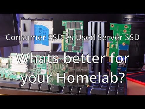 Do used Server SSD make sense for a homelab? Comparing consumer and server SSDs.