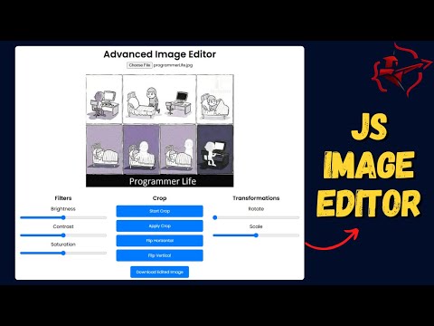 Build an Advanced Image Editor with HTML, CSS & JavaScript - Filters, Cropping, and More