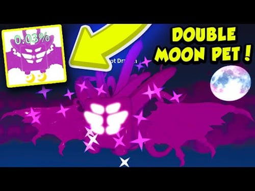 Getting the CORRUPT DRAGON DOUBLE MOON PET in Roblox Saber Simulator!