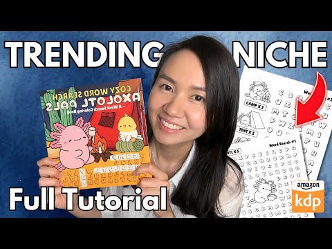 How to Publish a Word Search Coloring Book on Amazon KDP | Step by Step Tutorial (Trending Niche)