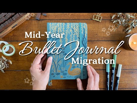 NEW BULLET JOURNAL SET UP 🦢 | 2025 Mid-Year Bullet Journal Spreads! Ft. Liene PixCut S1