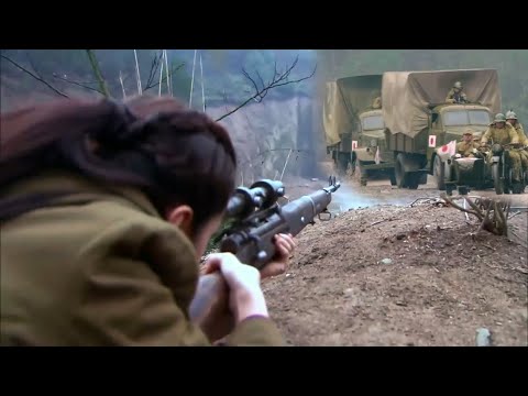 Anti-Japanese Film|Heroine takes down a carload of Japanese soldiers with her unmatched marksmanship