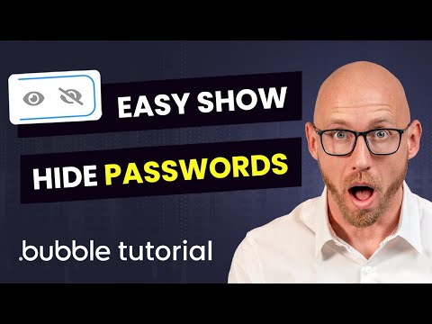 How to Hide and Show Password - Bubble.io tutorial