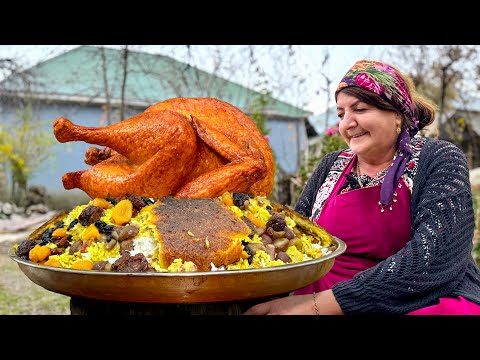 Grandma Roasted a Giant Whole Turkey Over Rice! A Method Few People Know