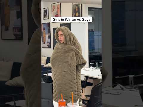 girls vs guys during winter #cold