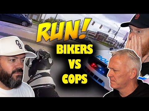 BIKERS VS COPS - Best Motorcycle Police Chase Compilation REACTION | OFFICE BLOKES REACT!!