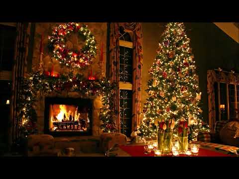 FHD Fireplace and Beautiful Background 2 hours (crackling fireplace version)