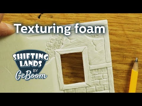 Applying Texture and Depth in a single sheet of Foam (using pencils)