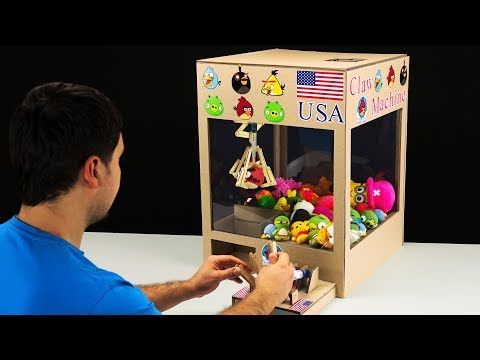 How to Make Hydraulic Claw Machine from Cardboard