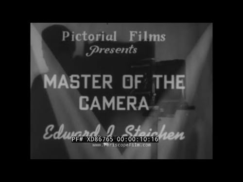 “ MASTER OF THE CAMERA ” 1930s PHOTOGRAPHER EDWARD STEICHEN BIOGRAPHICAL FILM XD86765