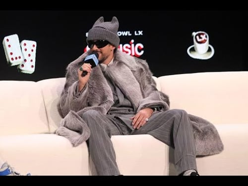 Bad Bunny FULL INTERVIEW Super Bowl LX Halftime show Press Conference