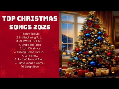 TOP CHRISTMAS SONGS 2025 ~ Christmas Songs Lyrics Playlist 2024 🎅🎄