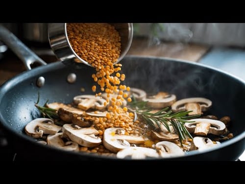 Besser als Fleisch! Pilze mit Linsen – Superlecker, jeder will mehr!