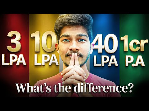 Tech Salary Levels EXPLAINED: 3 LPA vs 10 LPA vs 40 LPA vs 1 CRORE @mr.devloveper