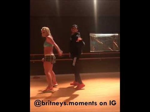 Britney dancing to "Change Your Mind"