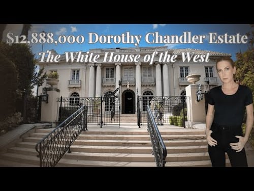 Inside the $12.88m Dorothy Chandler Estate -- The White House of the West