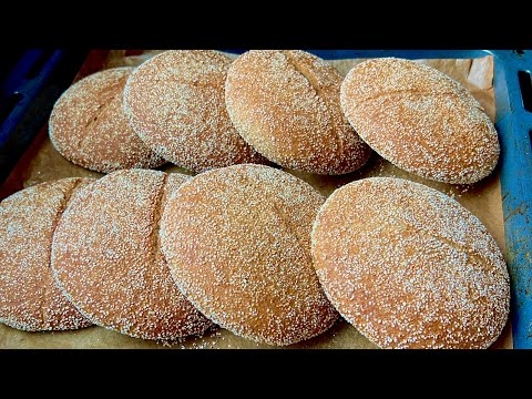 وداعا للخميرة الكماوية خبز المحراش بدون خميرة😱بدقيق الشعير والقمح الكامل الخبز السحري لذيذ وصحي 👌