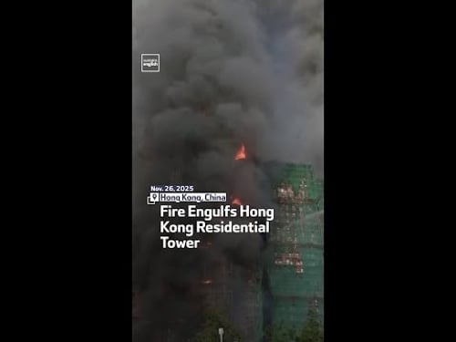 Fire Engulfs Hong Kong Residential Tower