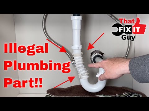 ILLEGAL Bathroom Sink Plumbing Repair!