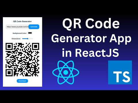 QR Code Generator App using ReactJS + TypeScript | Step-by-Step Guide