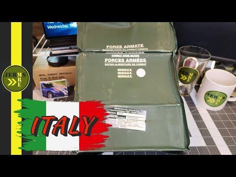 2019 Italian Armed Forces 24 hr Ration Module E MRE Review