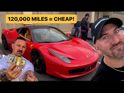 BUYING WORLDS HIGHEST MILEAGE FERRARI 458 FOR CHEAP! ?