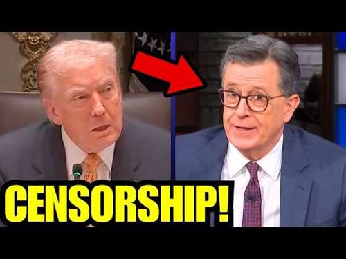 🚨 CENSORSHIP: Trump BLOCKS Stephen Colbert interview