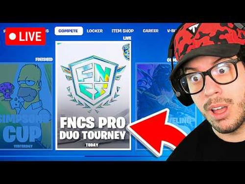 FNCS DIVISION 1, DAY 2 TOURNAMENT in FORTNITE!